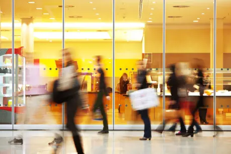 blurred shopping 